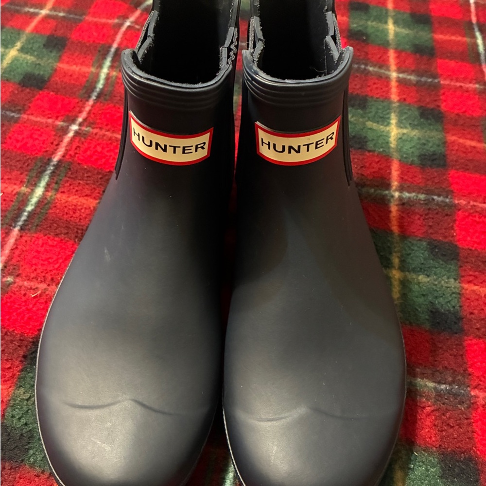 Hunter Classic Black Ankle Boots